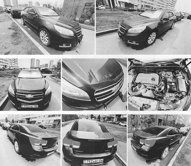Легковые автомобили, CHEVROLET MALIBU, 2014, 752 ABC 06, СЕРЫЙ
