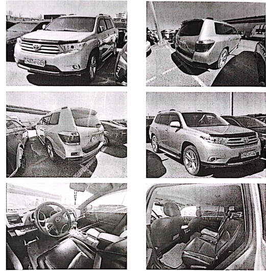 Легковые автомобили,  TOYOTA HIGHLANDER, 2013, JTEES42A102219949, СЕРЫЙ