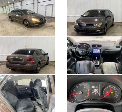 Легковые автомобили,  VOLKSWAGEN POLO, 2015, XW8ZZZ61ZGG009178, КОРИЧНЕВЫЙ
