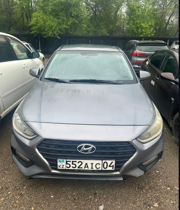 Легковые автомобили,  HYUNDAI ACCENT, 2017, 552AIC04, СЕРЫЙ