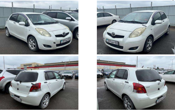 Легковые автомобили, TOYOTA YARIS, 2009, JTDKW9236A5136494, БЕЛЫЙ